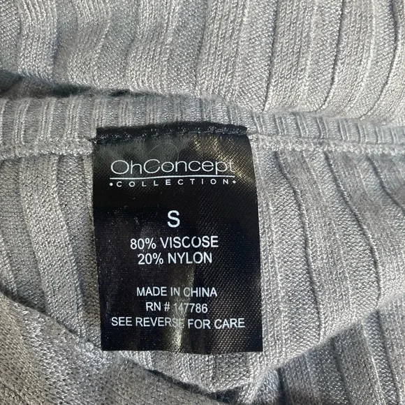 Gray Ribbed Cutout Top - Picture 7 of 7